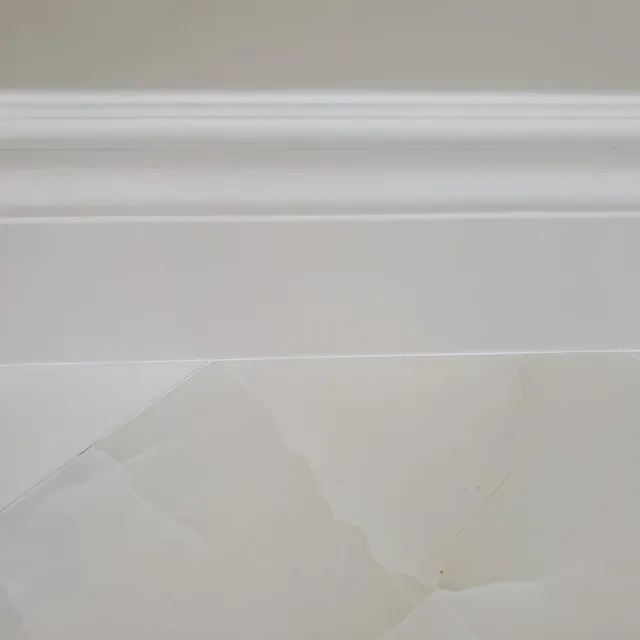 New baseboard trim detail