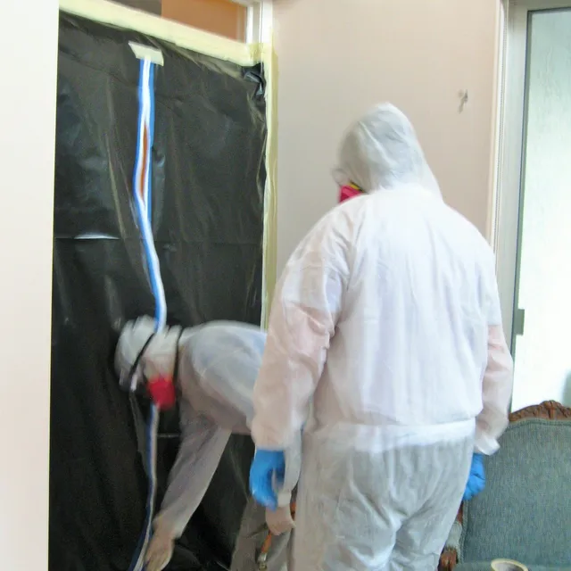 Containment isolation set up for mold remediation